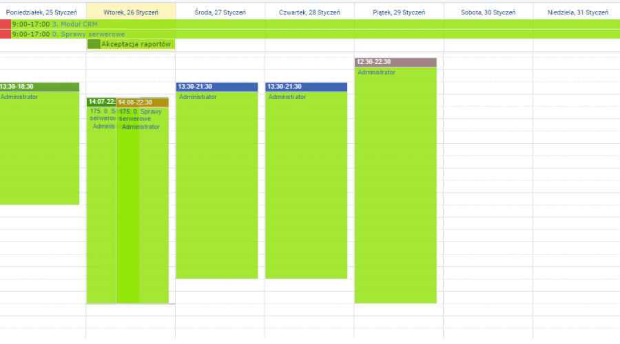 Kalendarz online dla firmy w Firmao