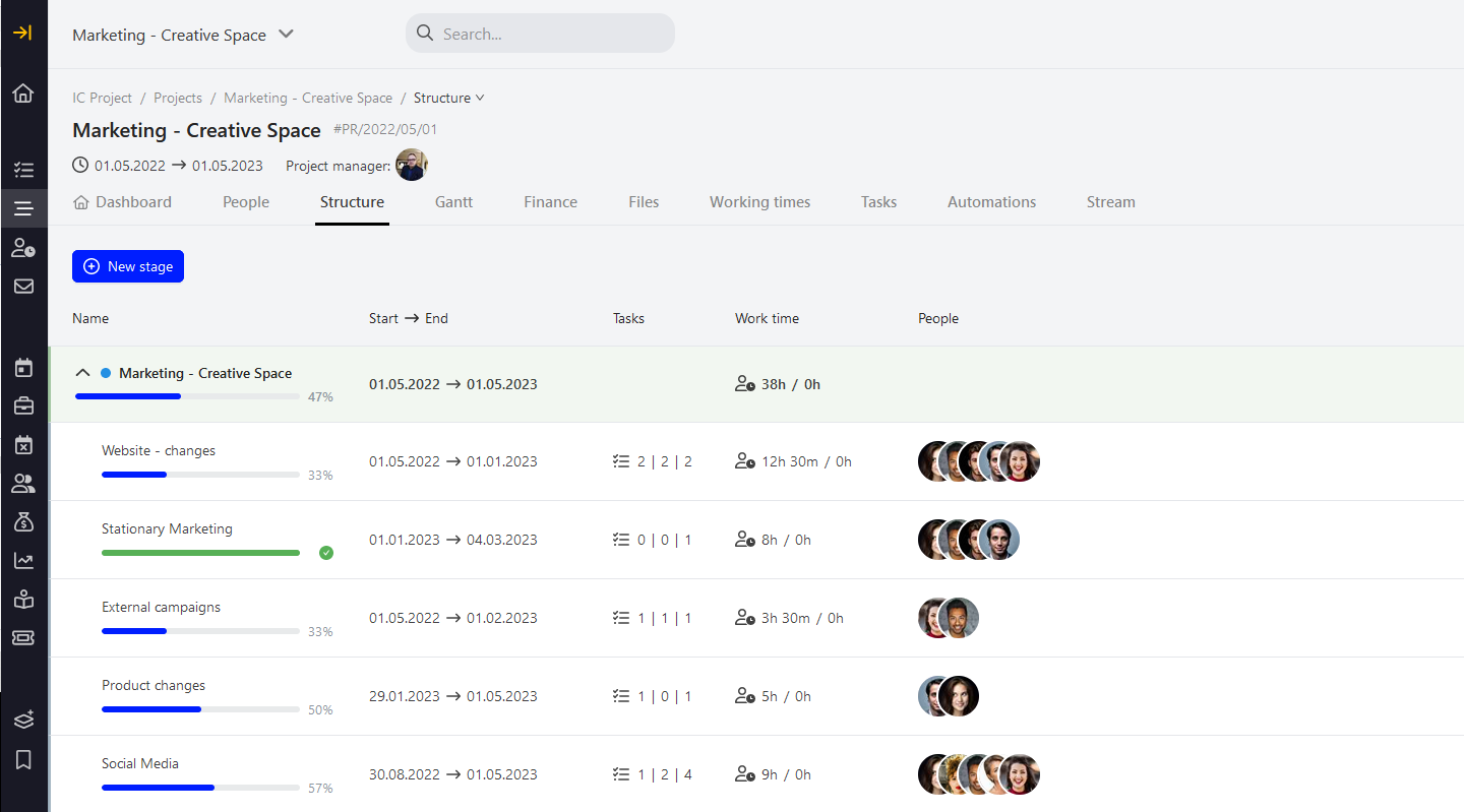 CRM - Project management software | IC Project